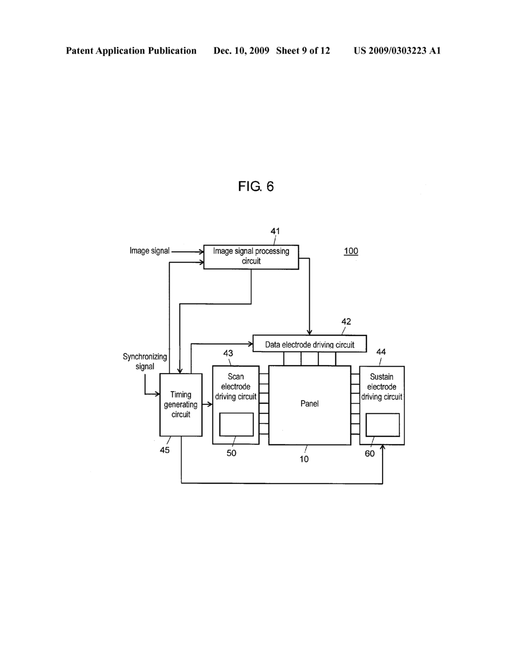 METHOD FOR DRIVING PLASMA DISPLAY PANEL - diagram, schematic, and image 10