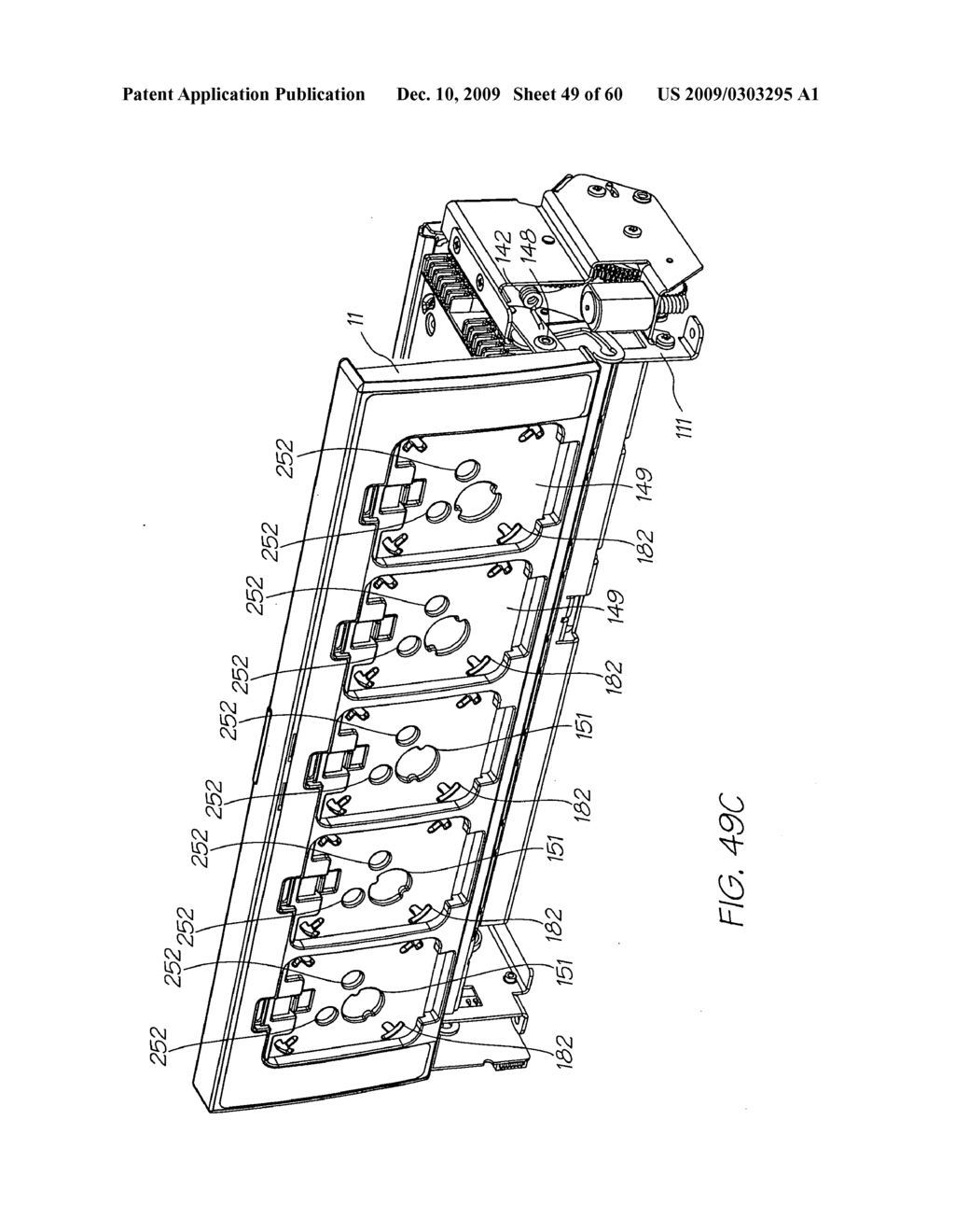 INK COMPARTMENT REFILL UNIT WITH INLET VALVE ACUTATOR, OUTLET VALVE, ACTUATOR, AND CONSTRICTOR MECHANISM ACTUATOR - diagram, schematic, and image 50