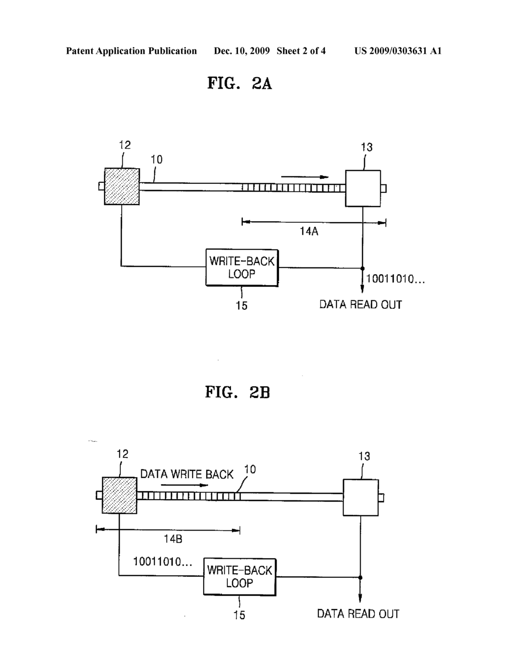 MAGNETIC RACETRACK MEMORY DEVICE INCLUDING WRITE-BACK LOOP - diagram, schematic, and image 03