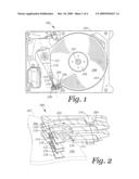 DISK DRIVE HAVING A HEAD LOADING/UNLOADING RAMP THAT INCLUDES A TORSIONALLY-COMPLIANT MEMBER diagram and image