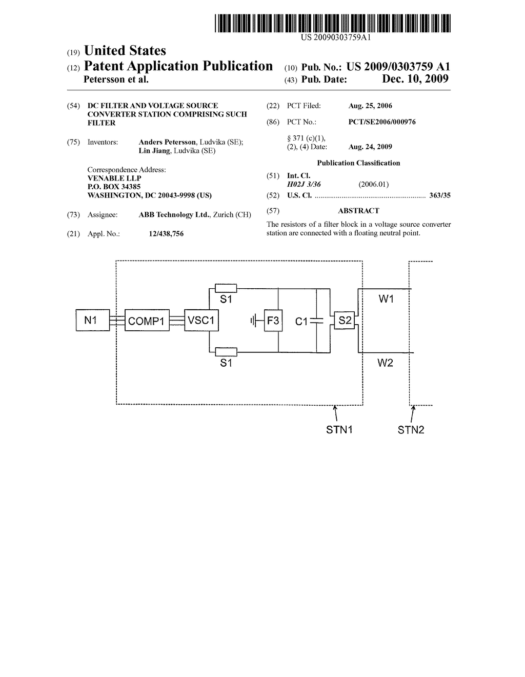 DC filter and voltage source converter station comprising such filter - diagram, schematic, and image 01