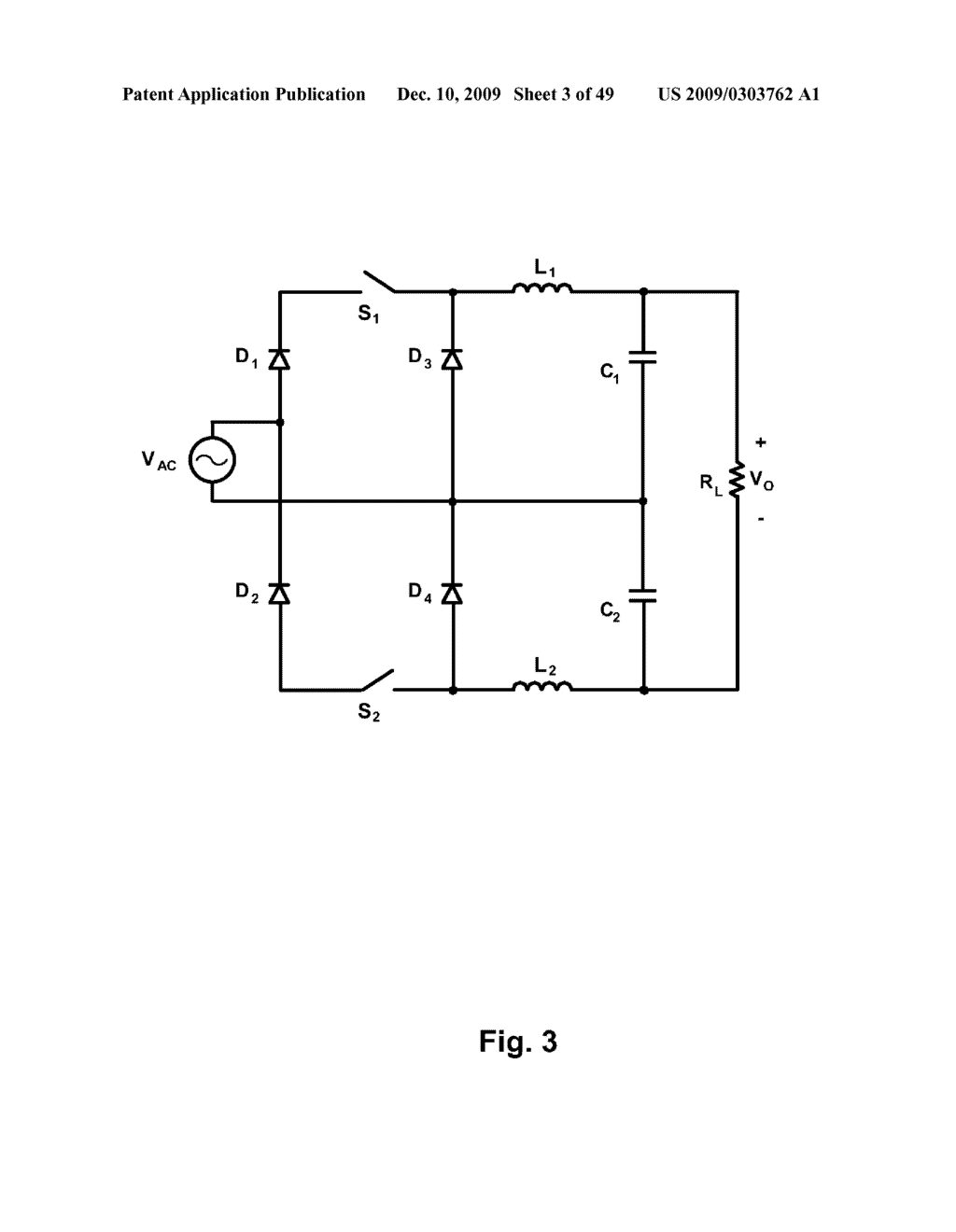 POWER FACTOR CORRECTION RECTIFIER THAT OPERATES EFFICIENTLY OVER A RANGE OF INPUT VOLTAGE CONDITIONS - diagram, schematic, and image 04