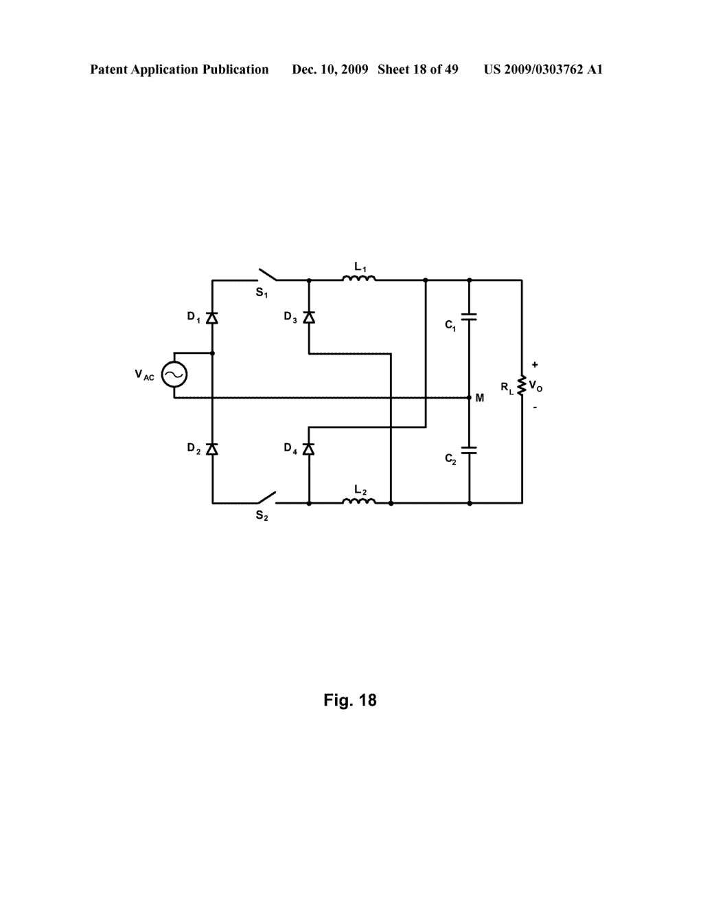 POWER FACTOR CORRECTION RECTIFIER THAT OPERATES EFFICIENTLY OVER A RANGE OF INPUT VOLTAGE CONDITIONS - diagram, schematic, and image 19