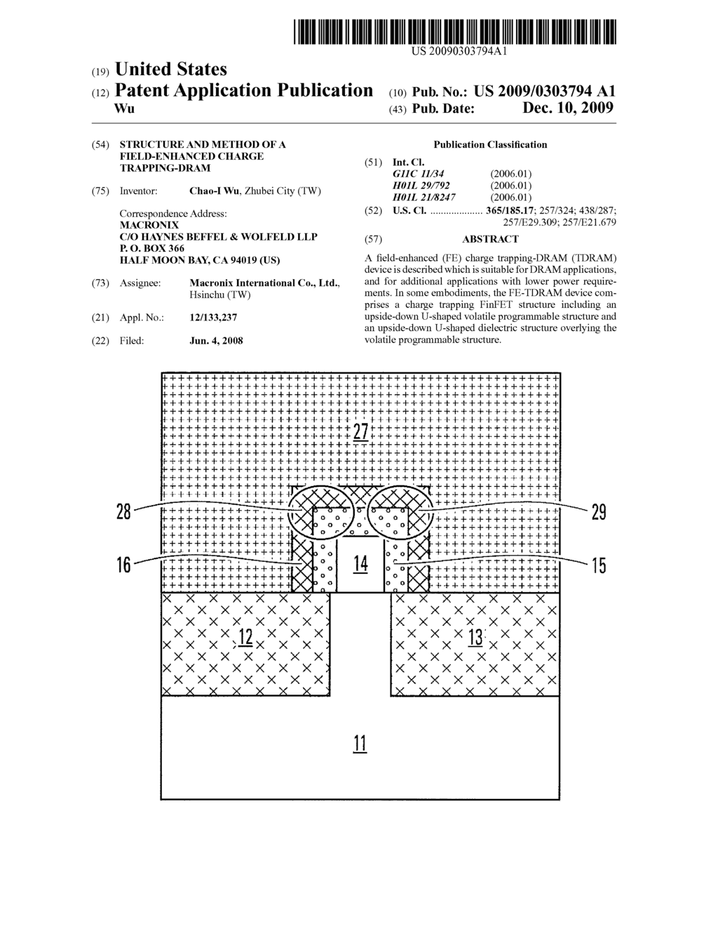 Structure and Method of A Field-Enhanced Charge Trapping-DRAM - diagram, schematic, and image 01