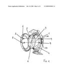 Wristwatch featuring a case the back of which can house a stone in contact with the skin diagram and image