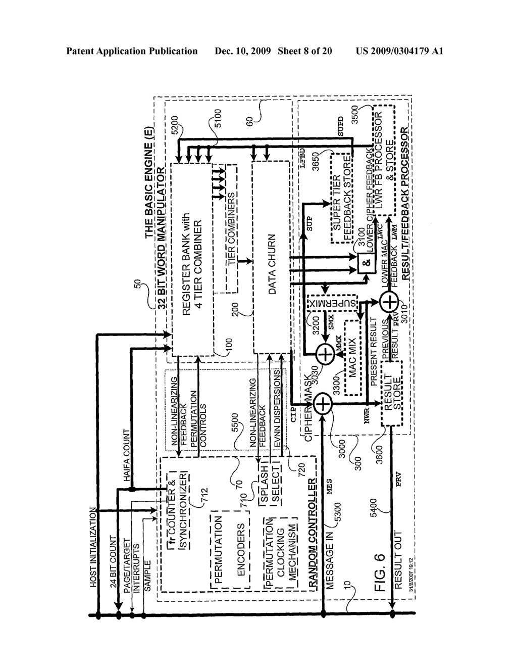 SYSTEM AND METHOD TO PRECLUDE MESSAGE MODIFICATION IN DATA AUTHENTICATION SYSTEMS THROUGH EFFICENT USE OF FEEDBACK IN CRYPTOGRAPHIC FUNCTIONS - diagram, schematic, and image 09