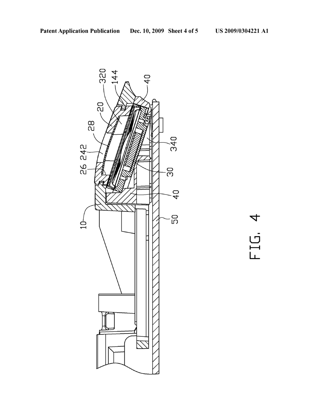 LOUDSPEAKER STRUCTURE OF ELECTRONIC DEVICE - diagram, schematic, and image 05