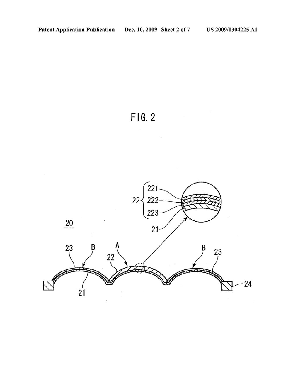 DOME-SHAPED DIAPHRAGM AND LOUDSPEAKER USING THE SAME - diagram, schematic, and image 03