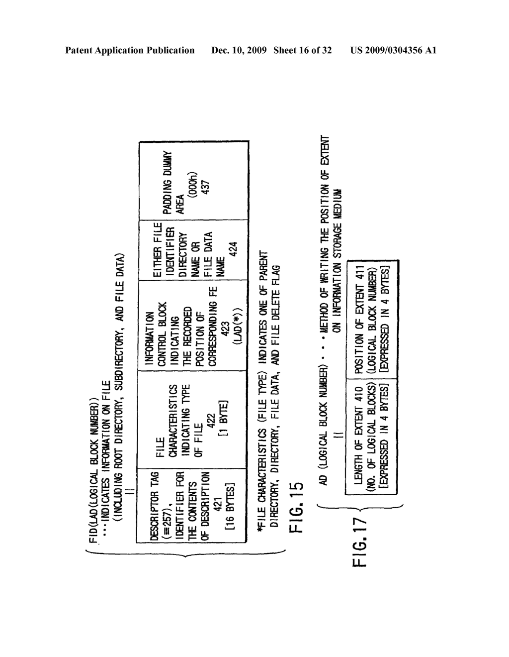 INFORMATION RECORDING METHOD, INFORMATION RECORDING MEDIUM, AND INFORMATION REPRODUCING METHOD, WHEREIN INFORMATION IS STORED ON A DATA RECORDING PORTION AND A MANAGEMENT INFORMATION RECORDING PORTION - diagram, schematic, and image 17