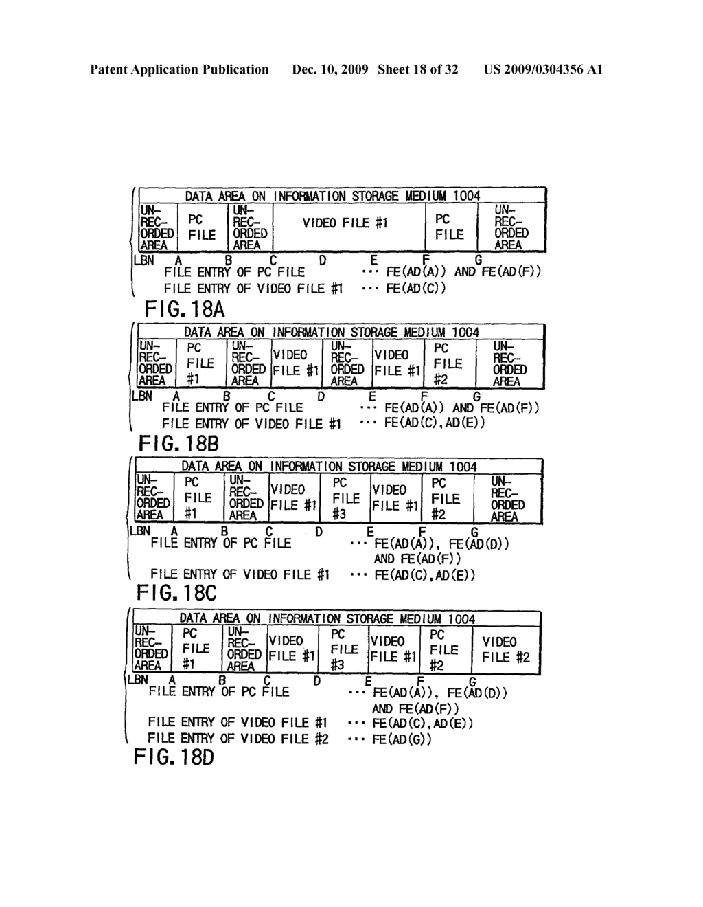 INFORMATION RECORDING METHOD, INFORMATION RECORDING MEDIUM, AND INFORMATION REPRODUCING METHOD, WHEREIN INFORMATION IS STORED ON A DATA RECORDING PORTION AND A MANAGEMENT INFORMATION RECORDING PORTION - diagram, schematic, and image 19