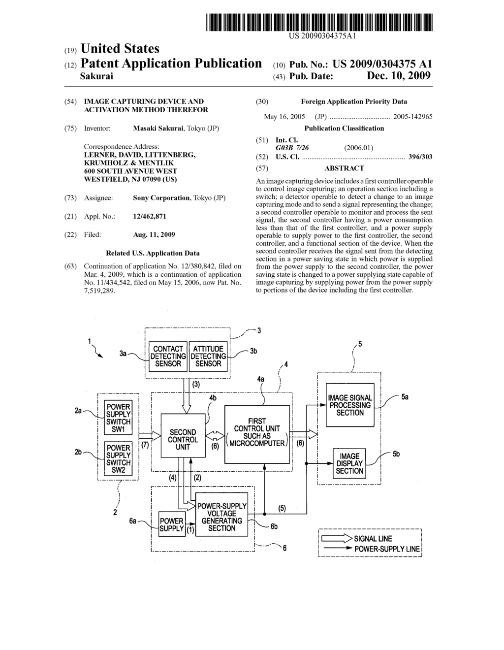 Image capturing device and activation method therefor - diagram, schematic, and image 01