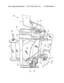 Slit fence installing machine diagram and image