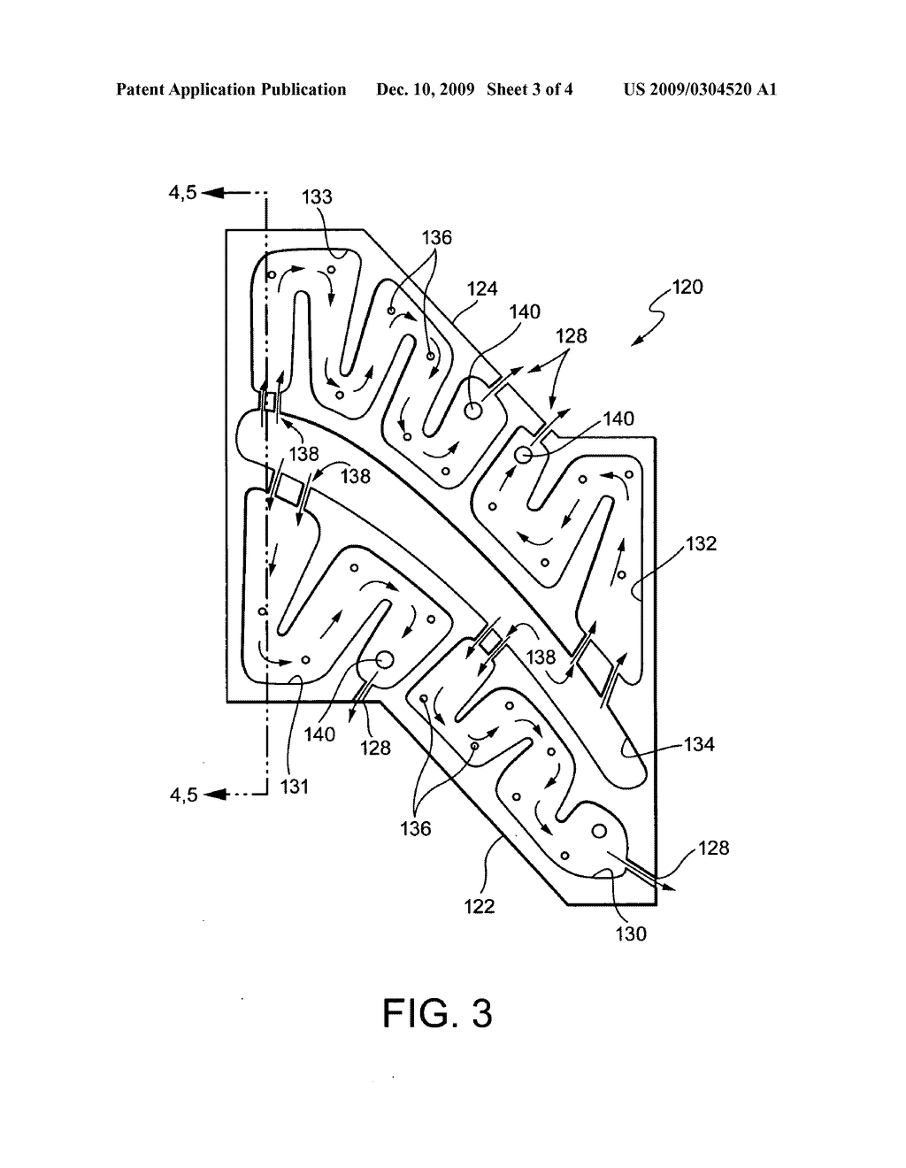 SERPENTINE COOLING CIRCUIT AND METHOD FOR COOLING TIP SHROUD - diagram, schematic, and image 04