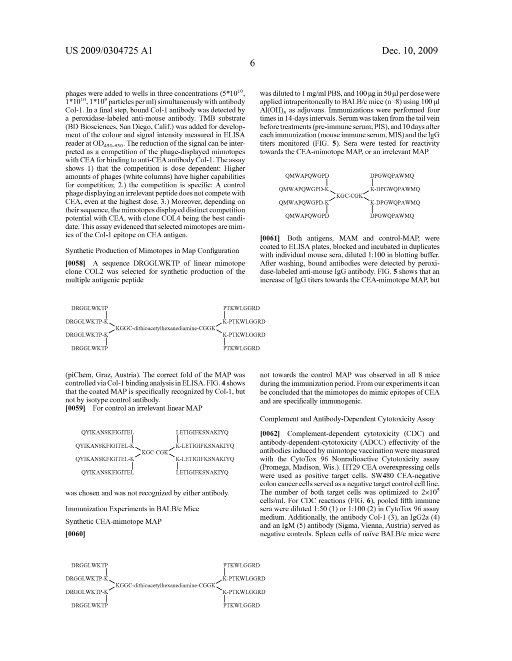 Vaccine and Antigen Mimotopes Against Cancerous Diseases Associated with the Carcinoembryonic Antigen CEA - diagram, schematic, and image 13