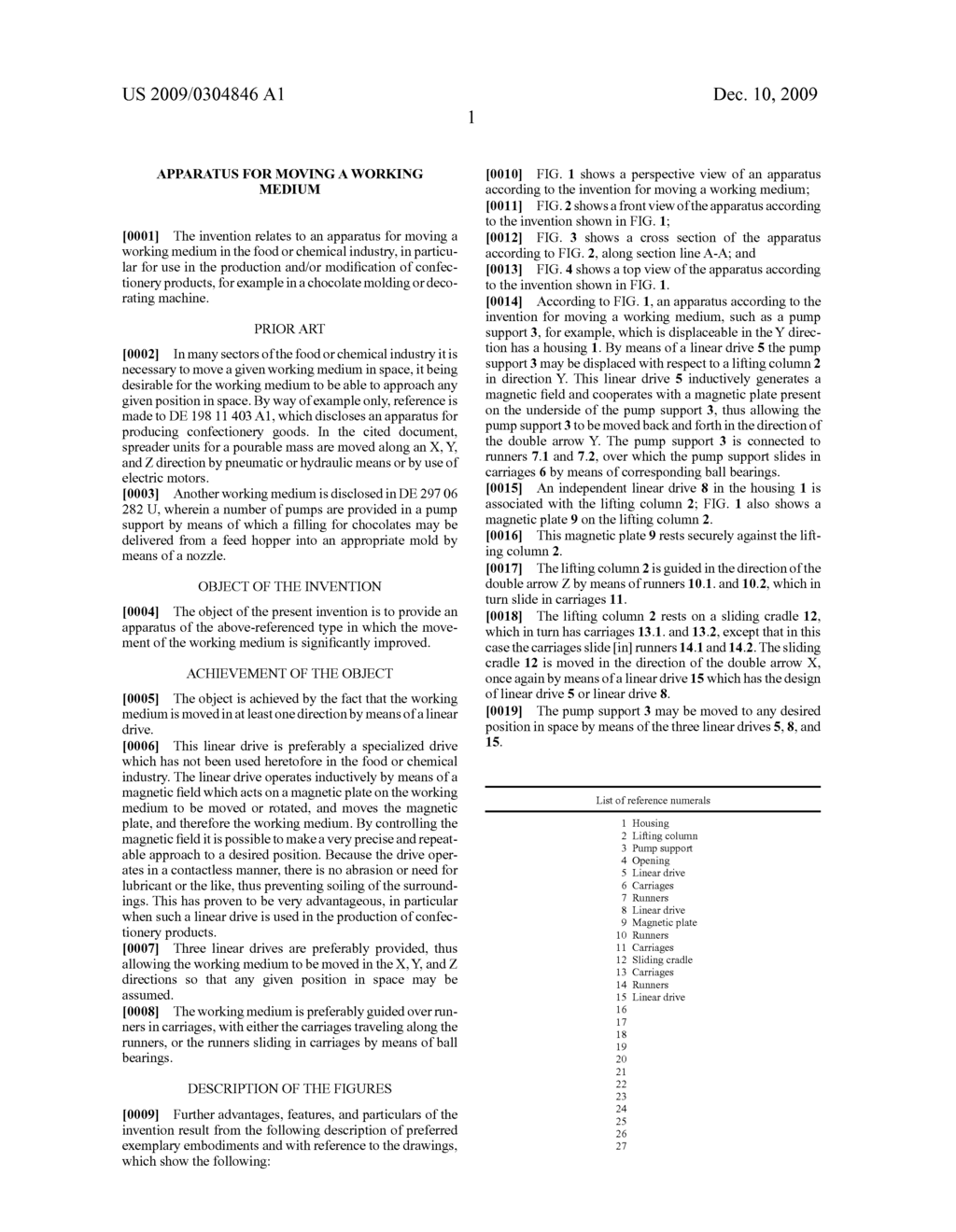 APPARATUS FOR MOVING A WORKING MEDIUM - diagram, schematic, and image 04