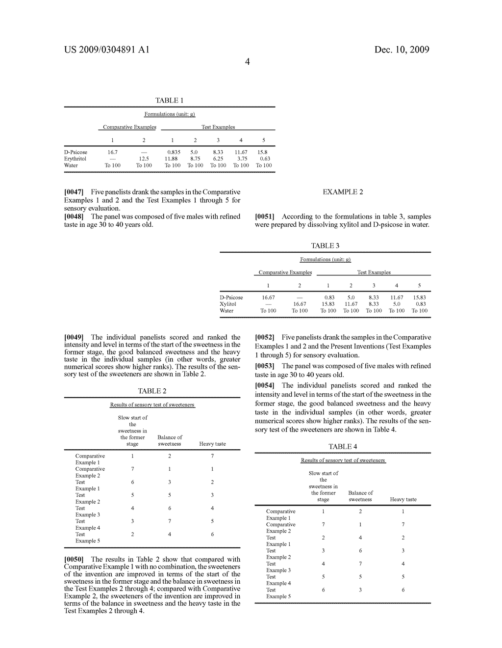 SWEETENER CONTAINING D-PSICOSE AND FOODS AND DRINKS OBTAINED BY USING THE SAME - diagram, schematic, and image 05