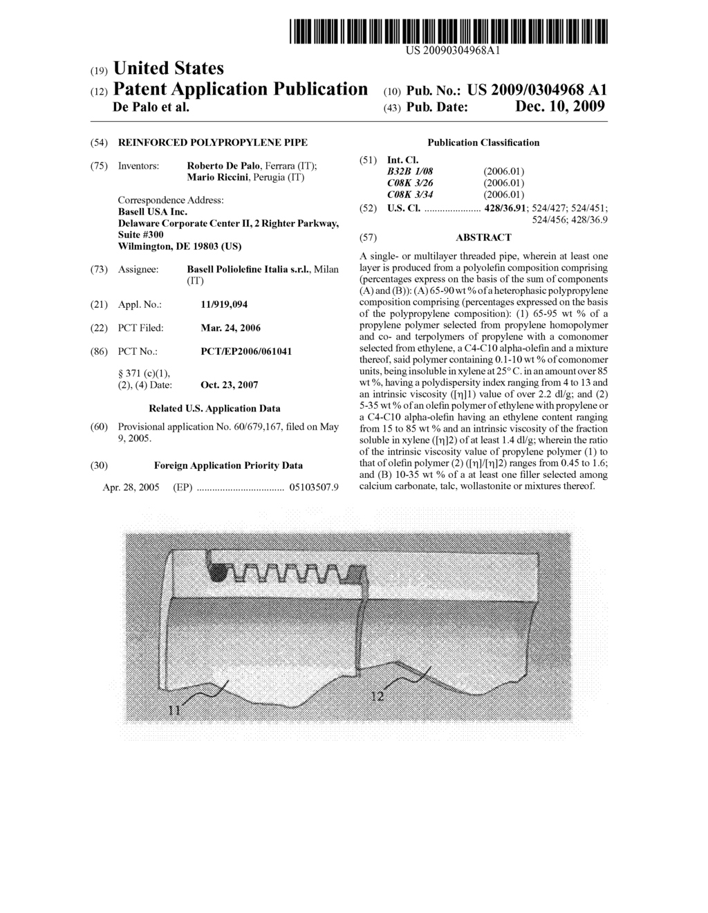 Reinforced polypropylene pipe - diagram, schematic, and image 01