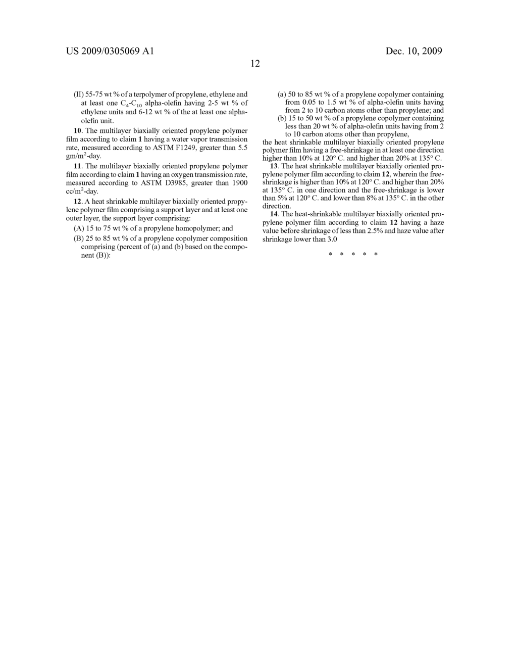 Biaxially oriented propylene polymer films - diagram, schematic, and image 13