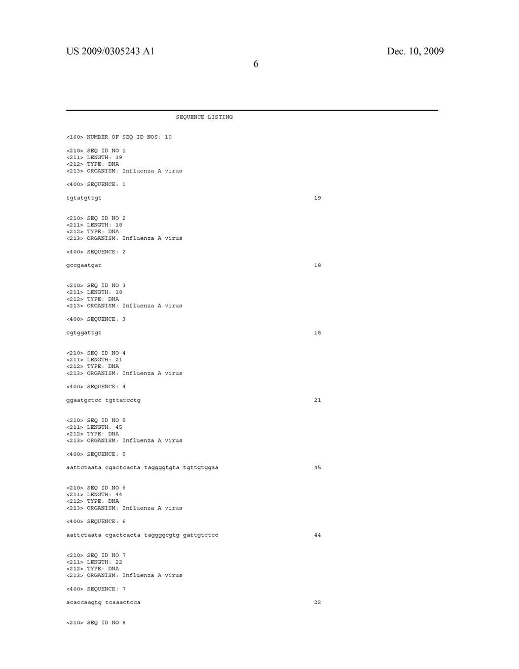 Oligonucleotides, Use Thereof, Detecting Method and Kit for Diagnosing the Presence of H5 and N1 Genes of the Influenza a Virus - diagram, schematic, and image 08