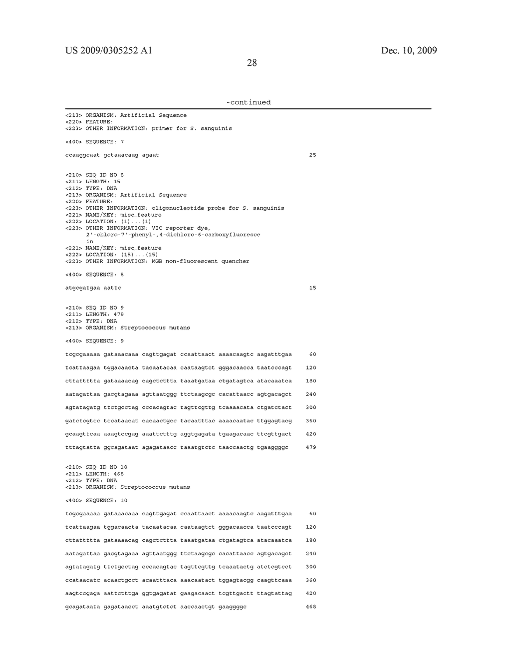 Methods and species-specific primers for detection and quantification of Streptococcus mutans and Streptococcus sanguinis in mixed bacterial samples - diagram, schematic, and image 43