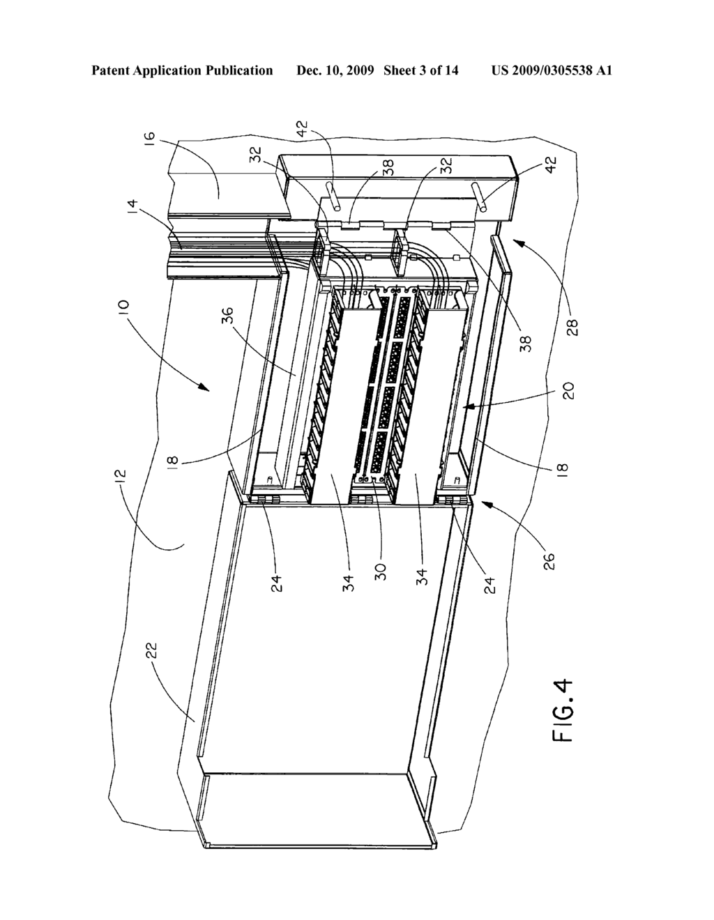 Wall Mounted Enclosure with Rotating Patch Panel Frame - diagram, schematic, and image 04