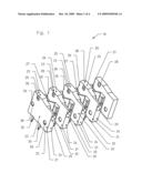 Multi-polar connecting terminal diagram and image