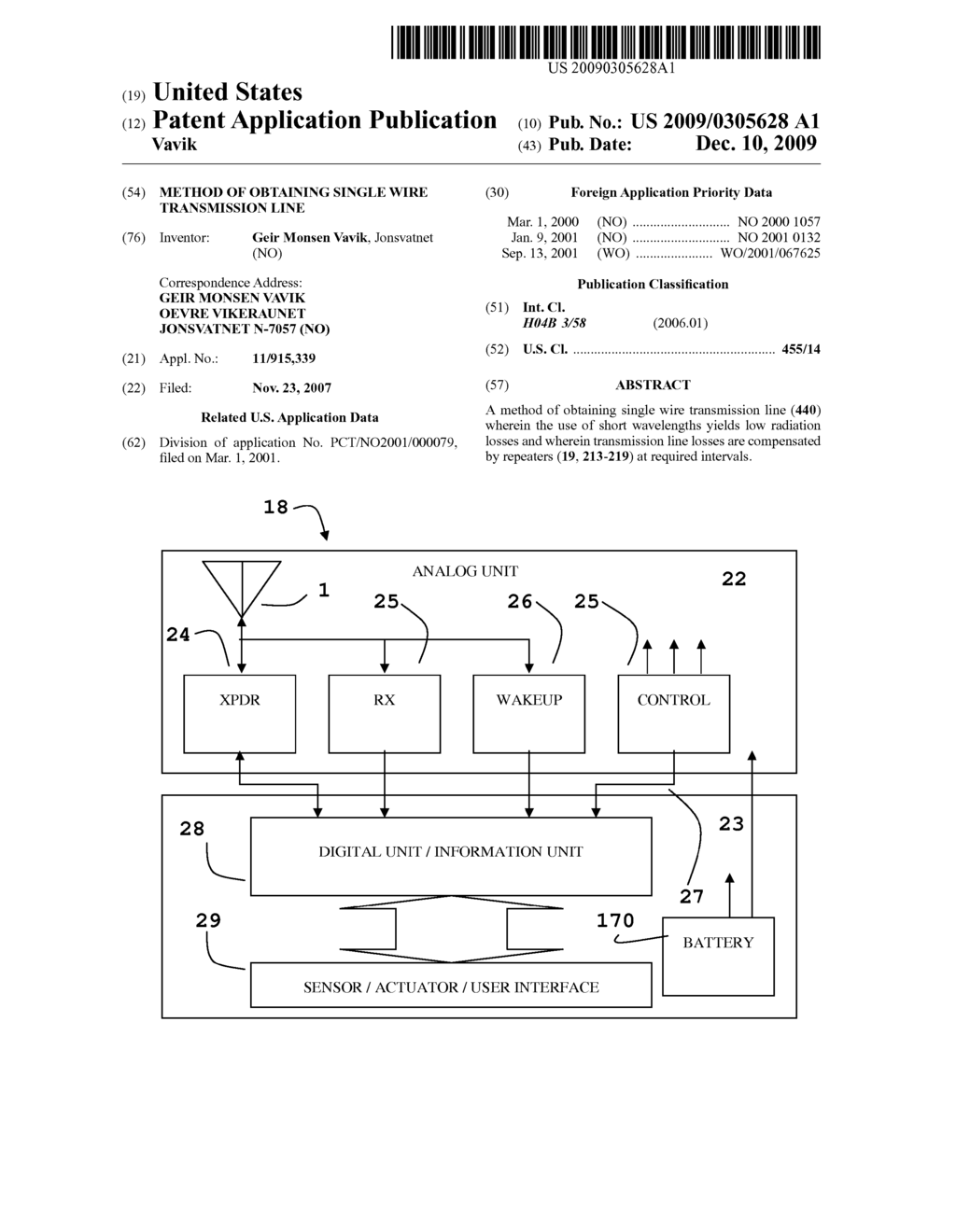 Method of obtaining single wire transmission line - diagram, schematic, and image 01