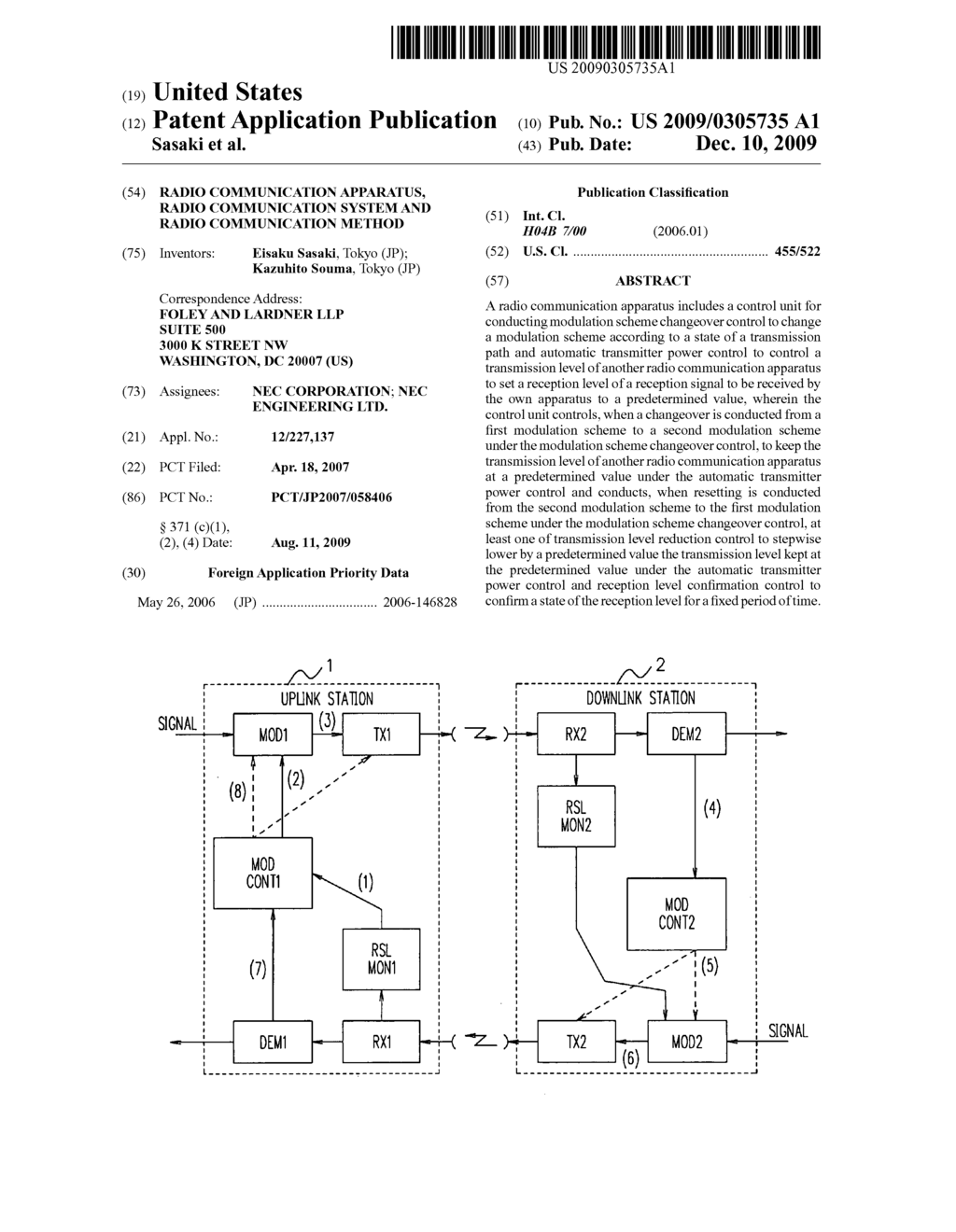 Radio Communication Apparatus, Radio Communication System and Radio Communication Method - diagram, schematic, and image 01