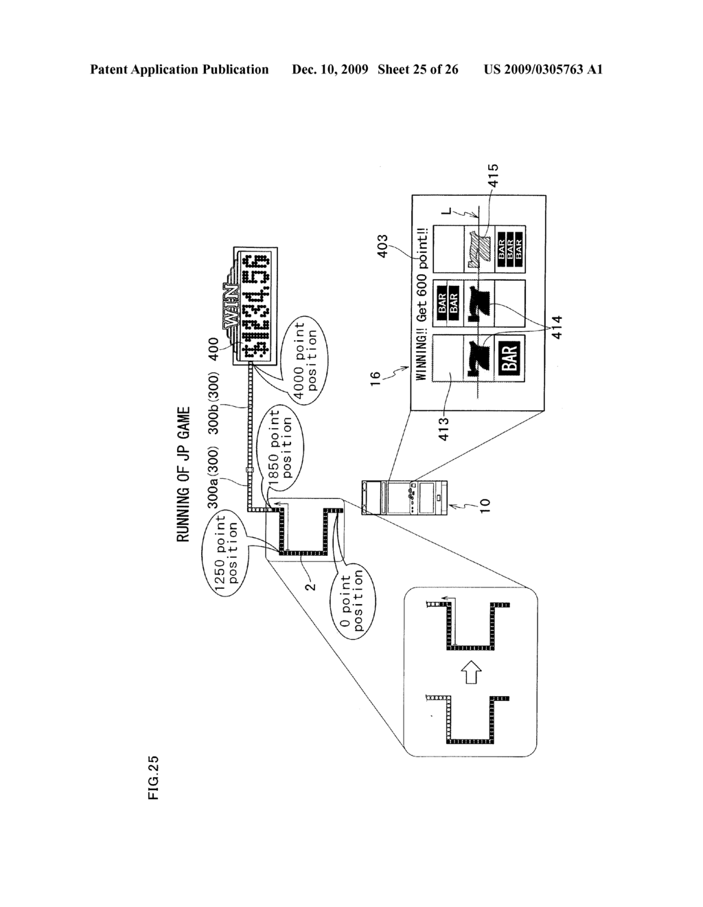 GAMING MACHINE HAVING A PLURALITY OF TERMINALS AND PLAYING METHOD THEREOF - diagram, schematic, and image 26