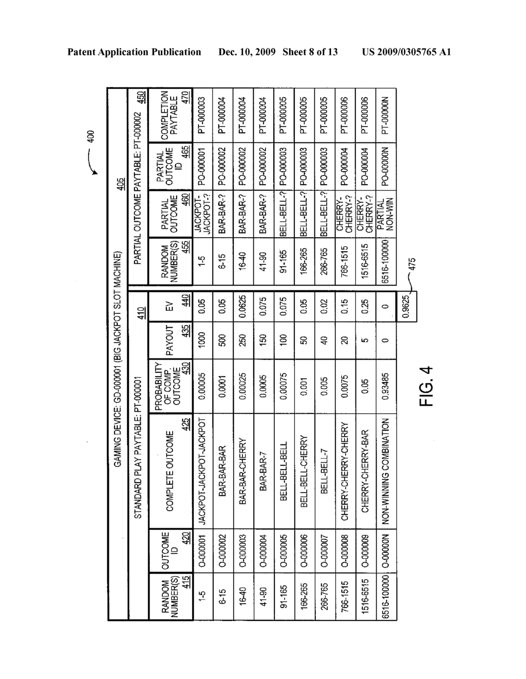 PROVIDING AND REDEEMING PARTIAL WAGERING GAME OUTCOMES - diagram, schematic, and image 09