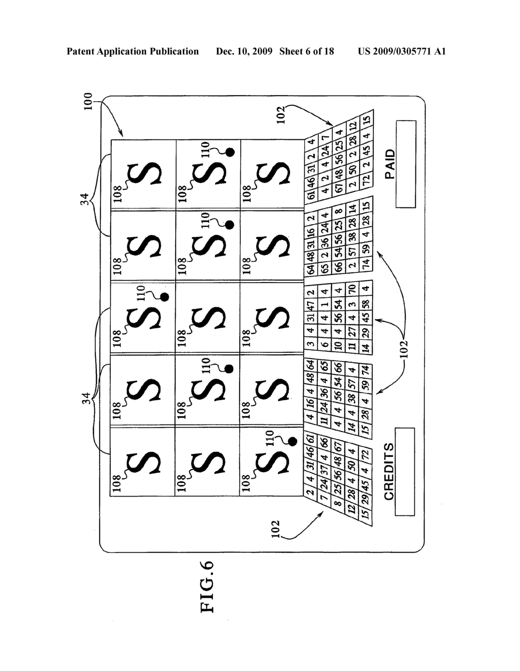 GAMING DEVICE HAVING A PRIMARY GAME SCHEME INVOLVING A SYMBOL GENERATOR AND SECONDARY AWARD WHEELS - diagram, schematic, and image 07