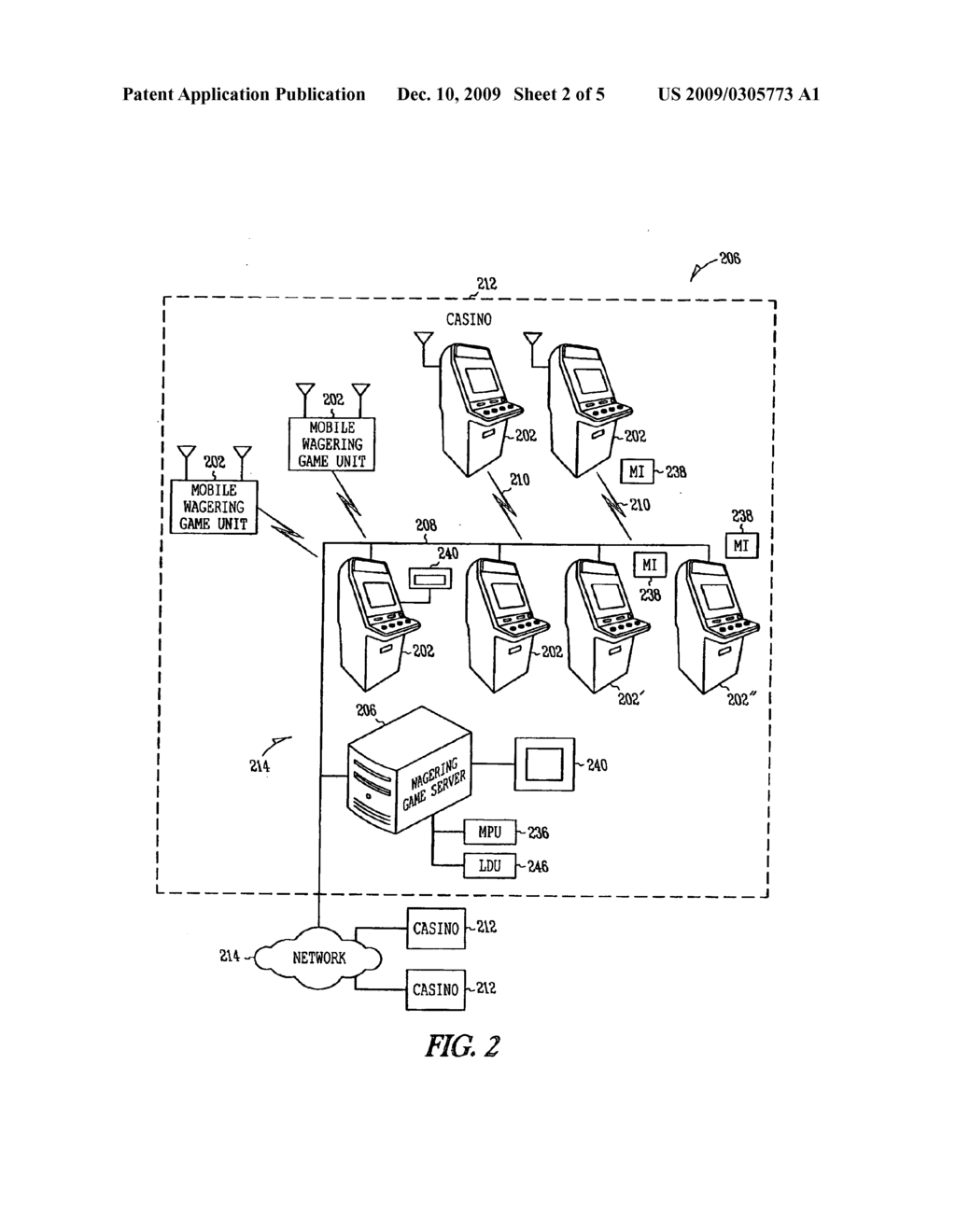 Gaming Device Multilateration Location - diagram, schematic, and image 03