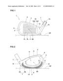 IRON-TYPE GOLF CLUB HEAD diagram and image