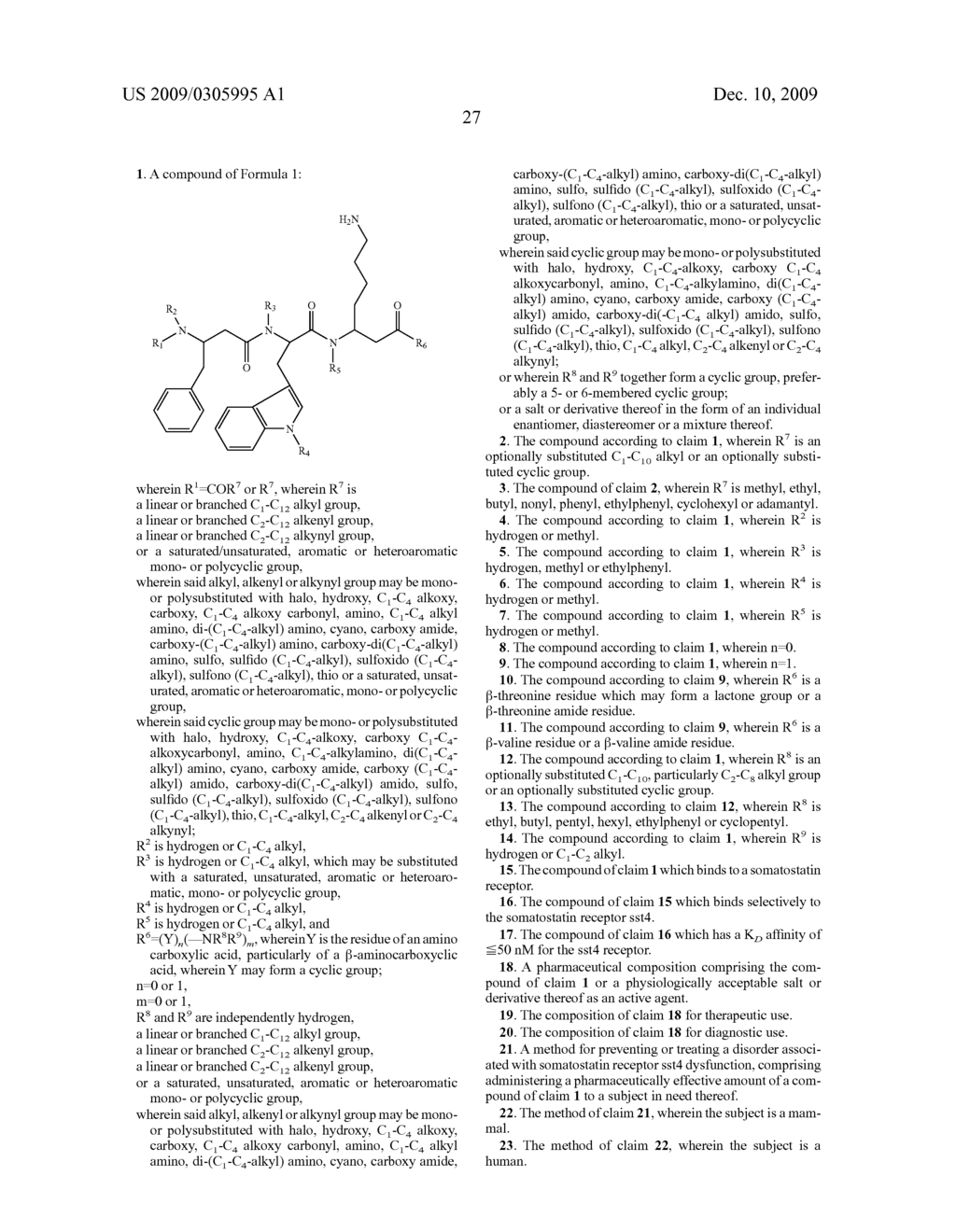 AGONISTS AND ANTAGONISTS OF THE SOMATOSTATIN RECEPTOR - diagram, schematic, and image 39