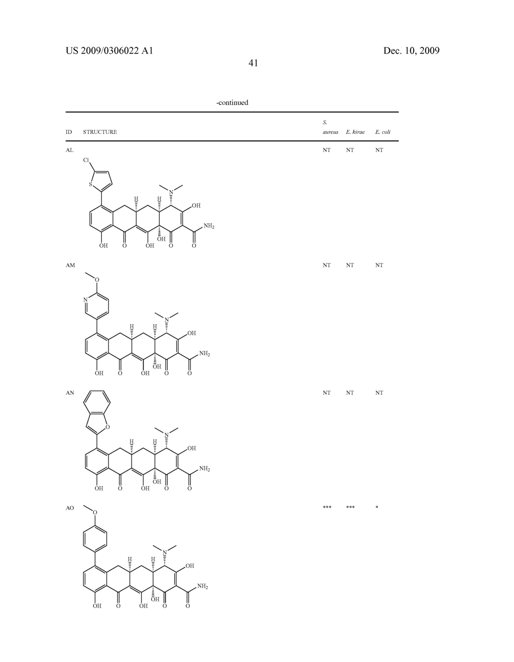 7-SUBSTITUTED TETRACYCLINE COMPOUNDS - diagram, schematic, and image 42