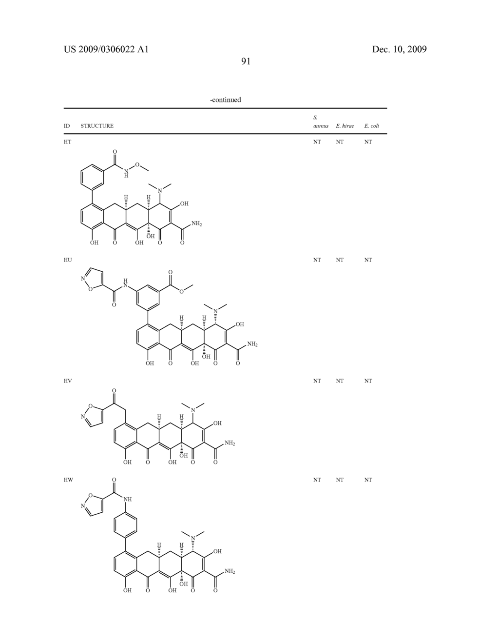 7-SUBSTITUTED TETRACYCLINE COMPOUNDS - diagram, schematic, and image 92