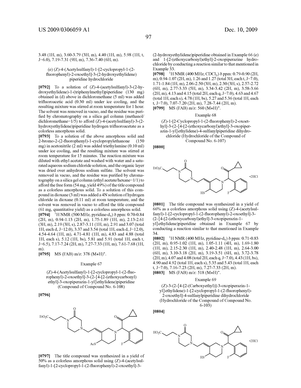 CYCLIC AMINE DERIVATIVE HAVING SUBSTITUTED ALKYL GROUP - diagram, schematic, and image 98