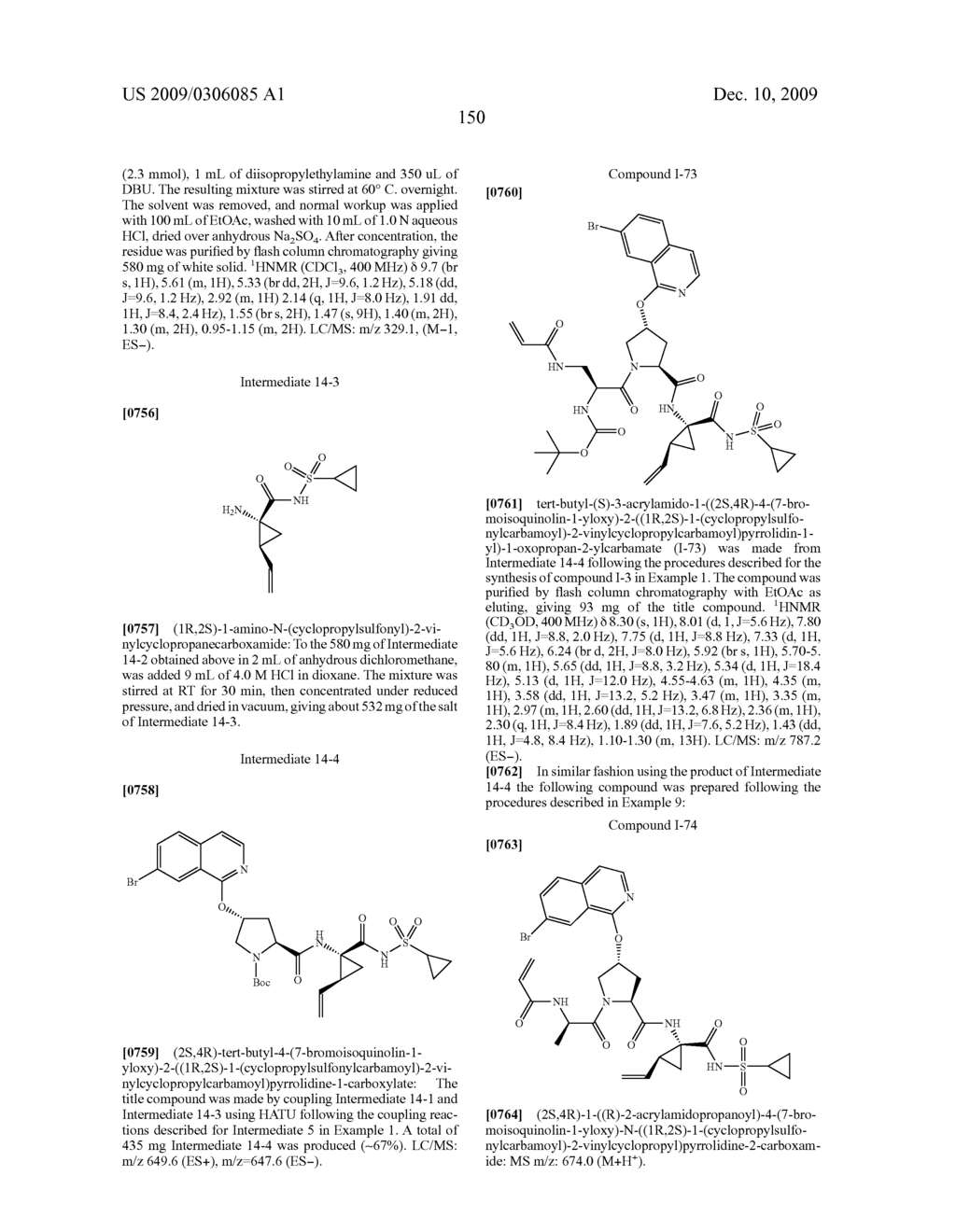 HCV PROTEASE INHIBITORS AND USES THEREOF - diagram, schematic, and image 174