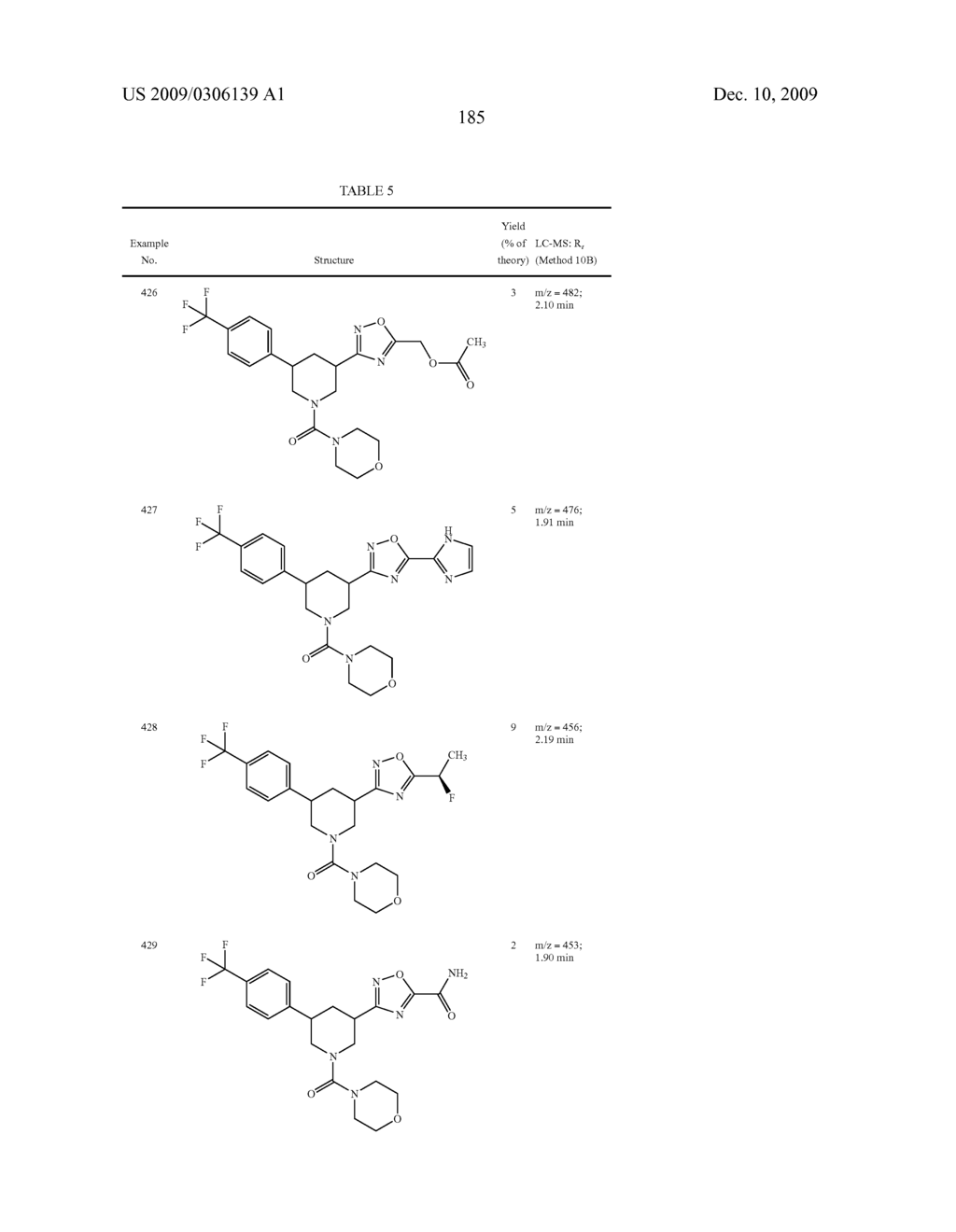 HETEROARYL-SUBSTITUTED PIPERIDINES - diagram, schematic, and image 186