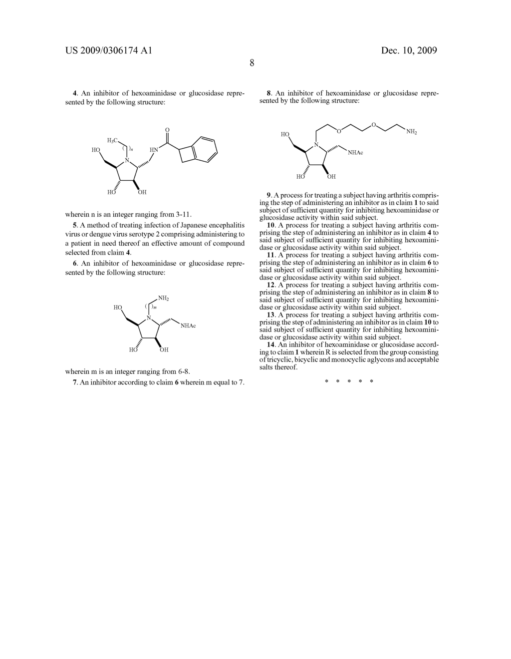 Novel Five-Membered Iminocyclitol Derivatives as Selective and Potent Glycosidase Inhibitors: New Structures for Antivirals and Osteoarthritis Therapeutics - diagram, schematic, and image 19