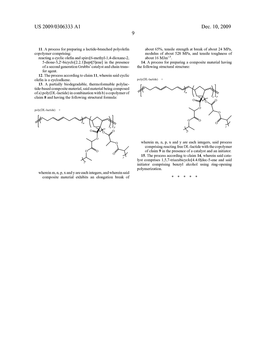 BIFUNCTIONAL LACTIDE MONOMER DERIVATIVE AND POLYMERS AND MATERIALS PREPARED USING THE SAME - diagram, schematic, and image 20