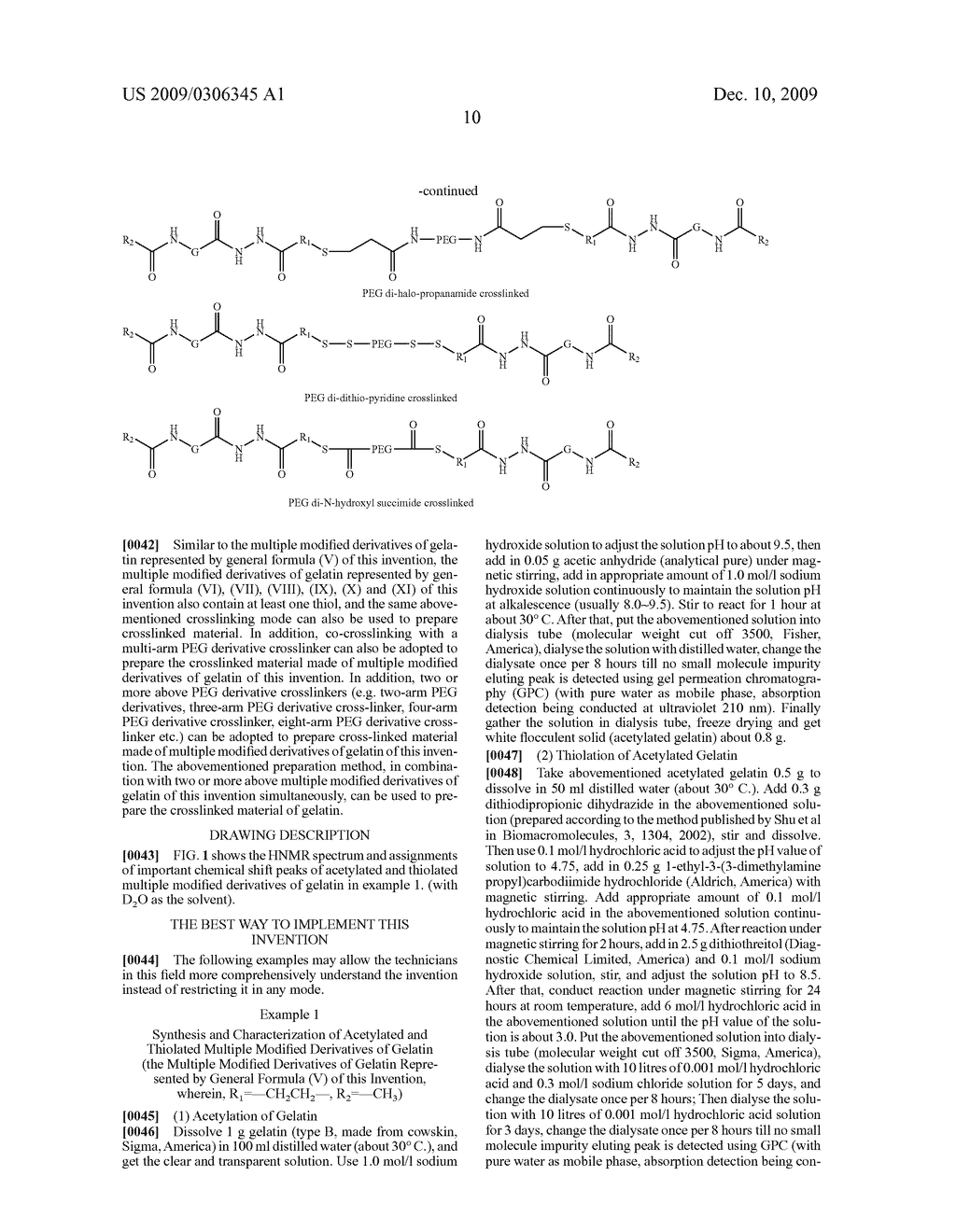 MULTIPLE MODIFIED DERIVATIVES OF GELATIN AND CROSSLINKED MATERIAL THEREOF - diagram, schematic, and image 12