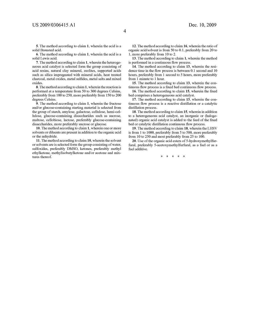 Method For The Synthesis Of Organic Acid Esters Of 5-Hydroxymethylfurfural And Their Use - diagram, schematic, and image 05