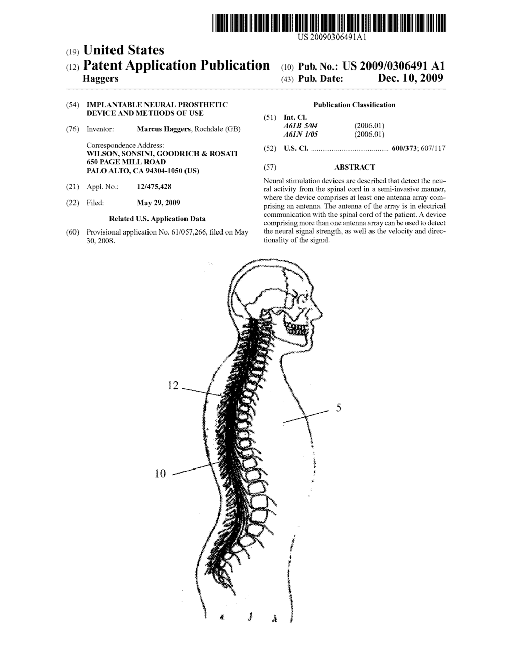IMPLANTABLE NEURAL PROSTHETIC DEVICE AND METHODS OF USE - diagram, schematic, and image 01