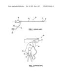 Hybrid cannula/electrode medical device having protected wire passage diagram and image