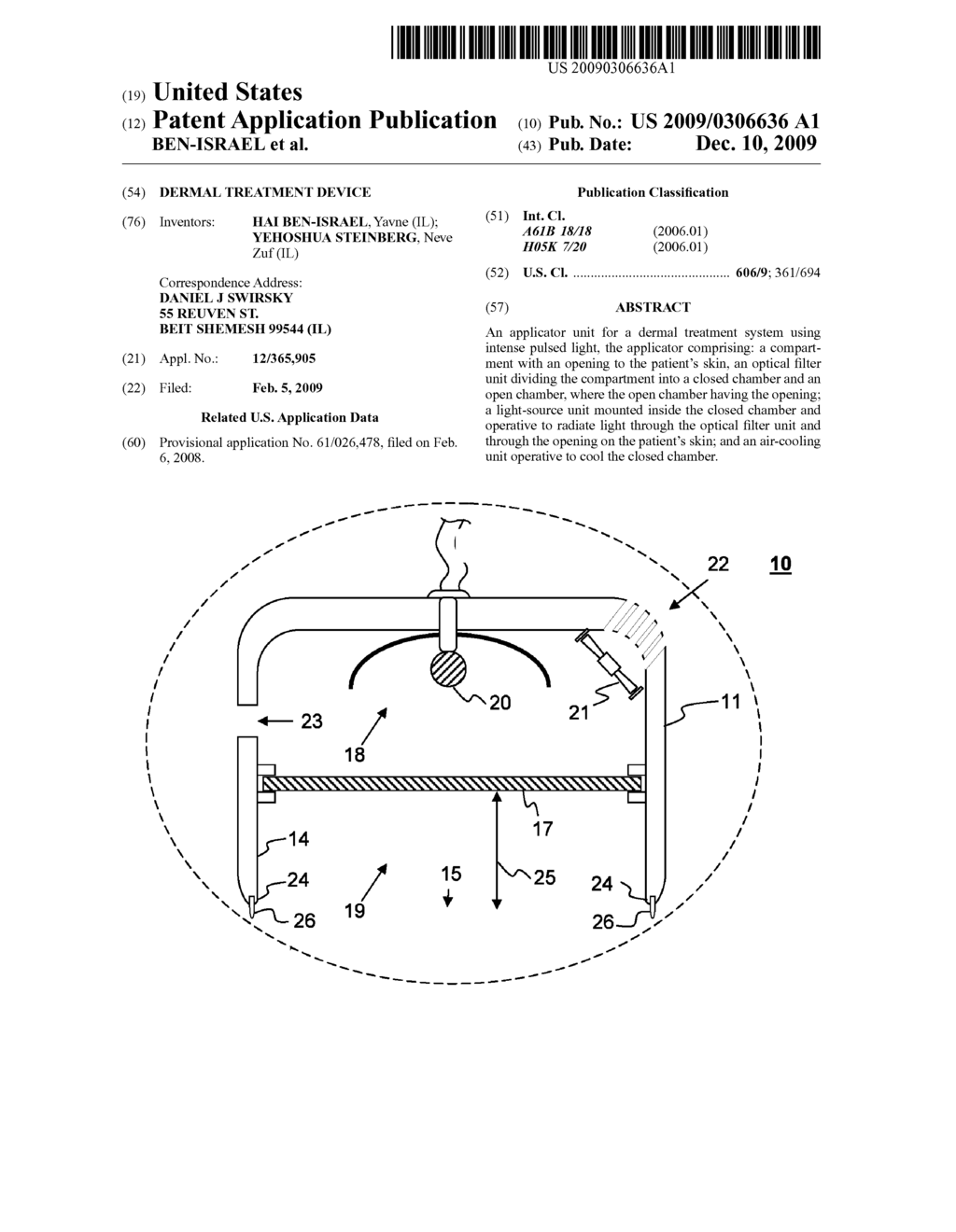 DERMAL TREATMENT DEVICE - diagram, schematic, and image 01