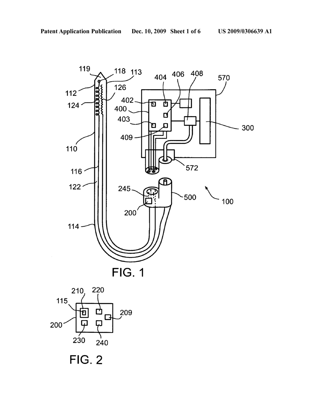 Cryoprobe incorporating electronic module, and system utilizing same - diagram, schematic, and image 02