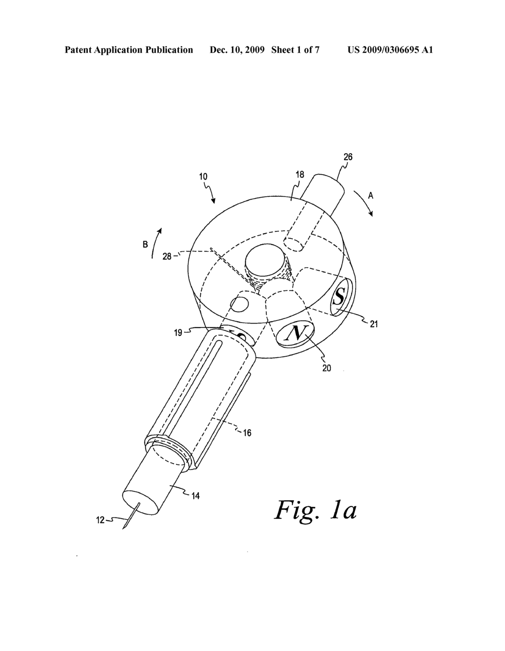 Permanent Magnet Lancing Device - diagram, schematic, and image 02