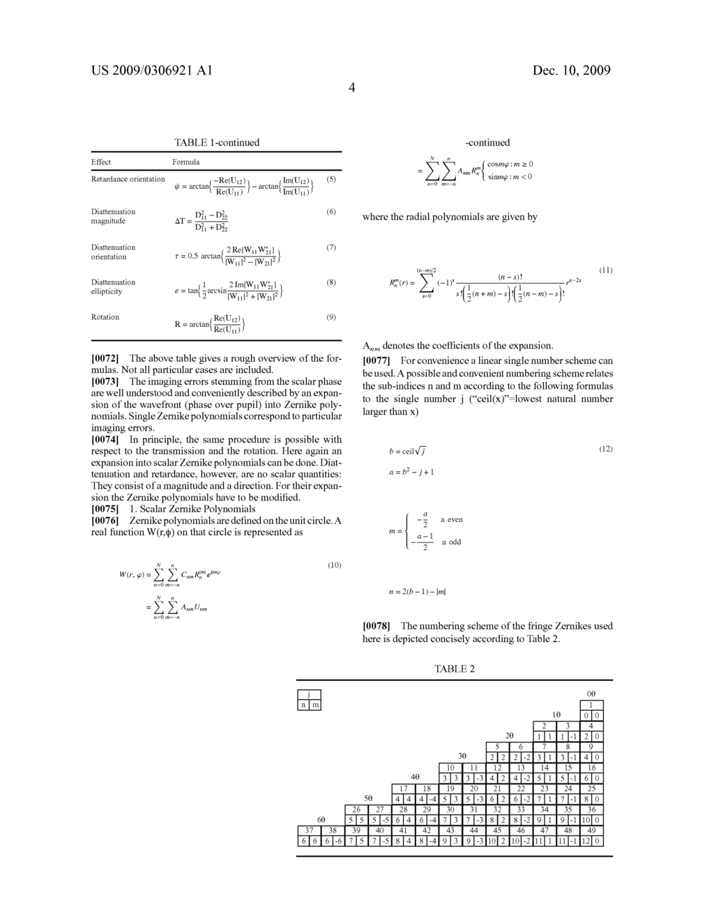 SPECIFICATION, OPTIMIZATION AND MATCHING OF OPTICAL SYSTEMS BY USE OF ORIENTATIONAL ZERNIKE POLYNOMIALS - diagram, schematic, and image 26