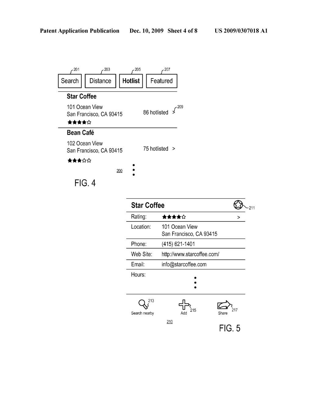 Systems and Methods to Present Search Results of Business Listings - diagram, schematic, and image 05